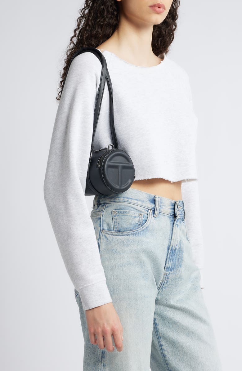 TELFAR Small Faux Leather Duffle Bag, Alternate, color,