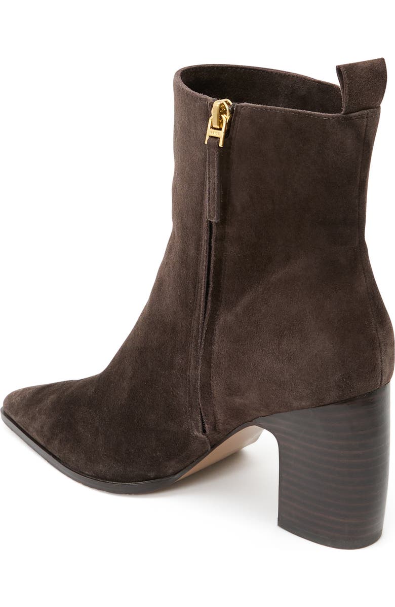Reiss Amy Pointed Toe Bootie, Alternate, color, Chocolate