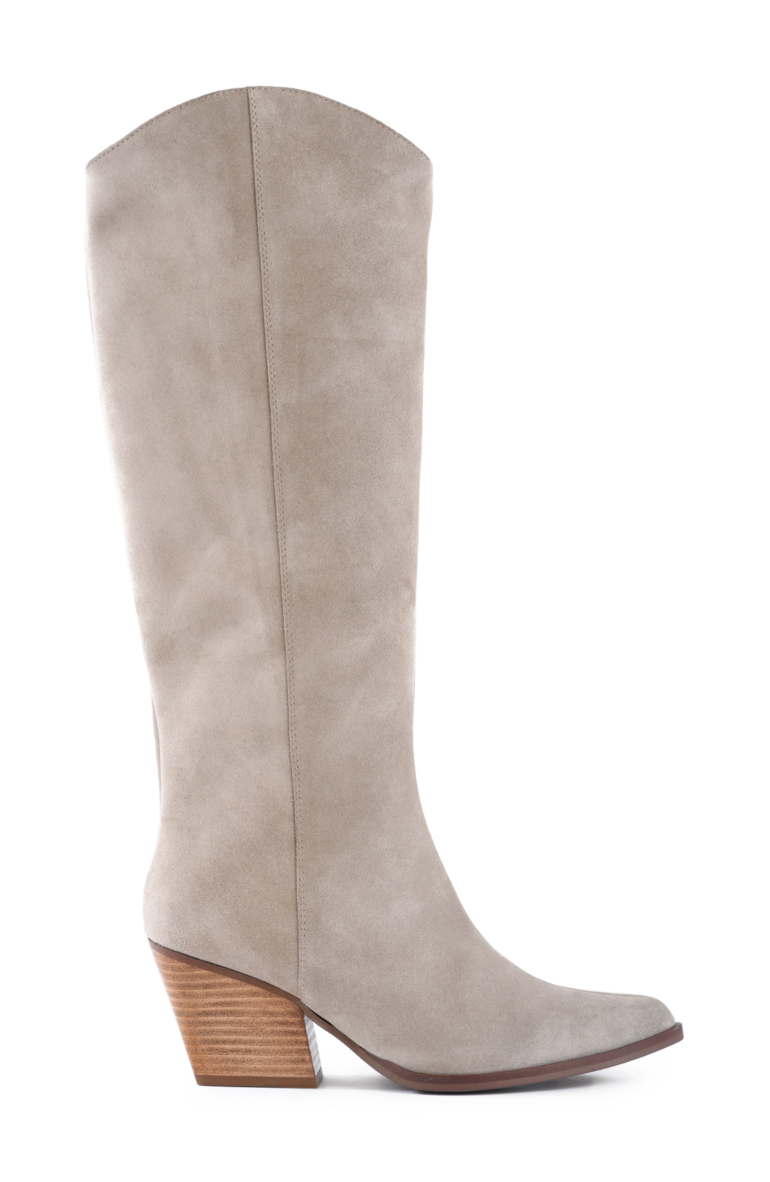 Begging You Pointed Toe Boot, Alternate, color, SAND