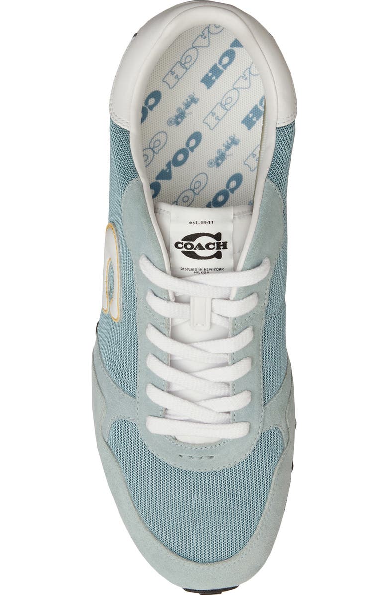 COACH Retro Runner Sneaker, Alternate, color, Sea Mist/ Optic White