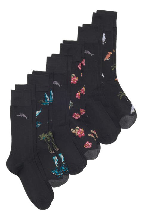 6-Pack Assorted Crew Socks