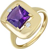Bony Levy Iris Amethyst & Diamond Statement Ring