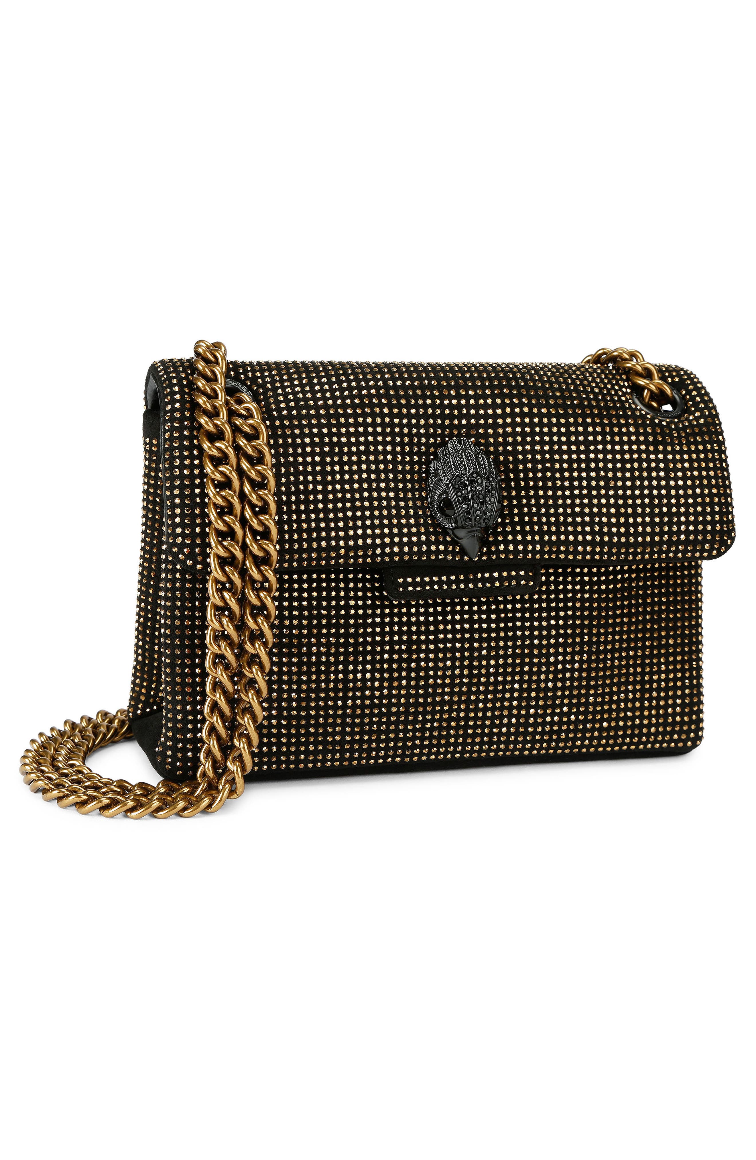 Kurt Geiger London Mini Kensington Fabric Convertible Crossbody Bag, Alternate, color, Open Brown