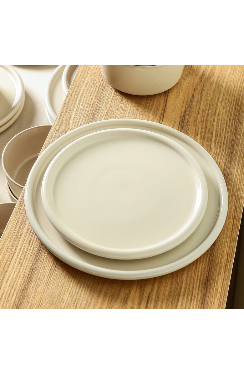 Stone Lain Eden Stoneware 4-Piece Salad Plate Set, Alternate, color, Beige