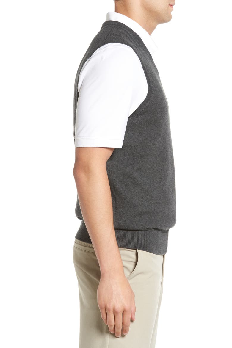 Lakemont V-Neck Sweater Vest, Alternate, color, CHARCOAL HEATHER