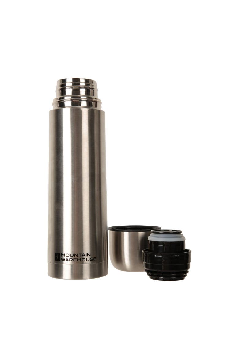Logo Stainless Steel 16.9floz Flask, Alternate, color, Silver