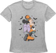 Minnie Mouse Womens Minnie Mouse Halloween Angel Orange Costume Pose T Shirt