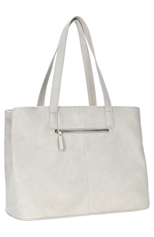Antik Kraft Work Tote Bag In Stone