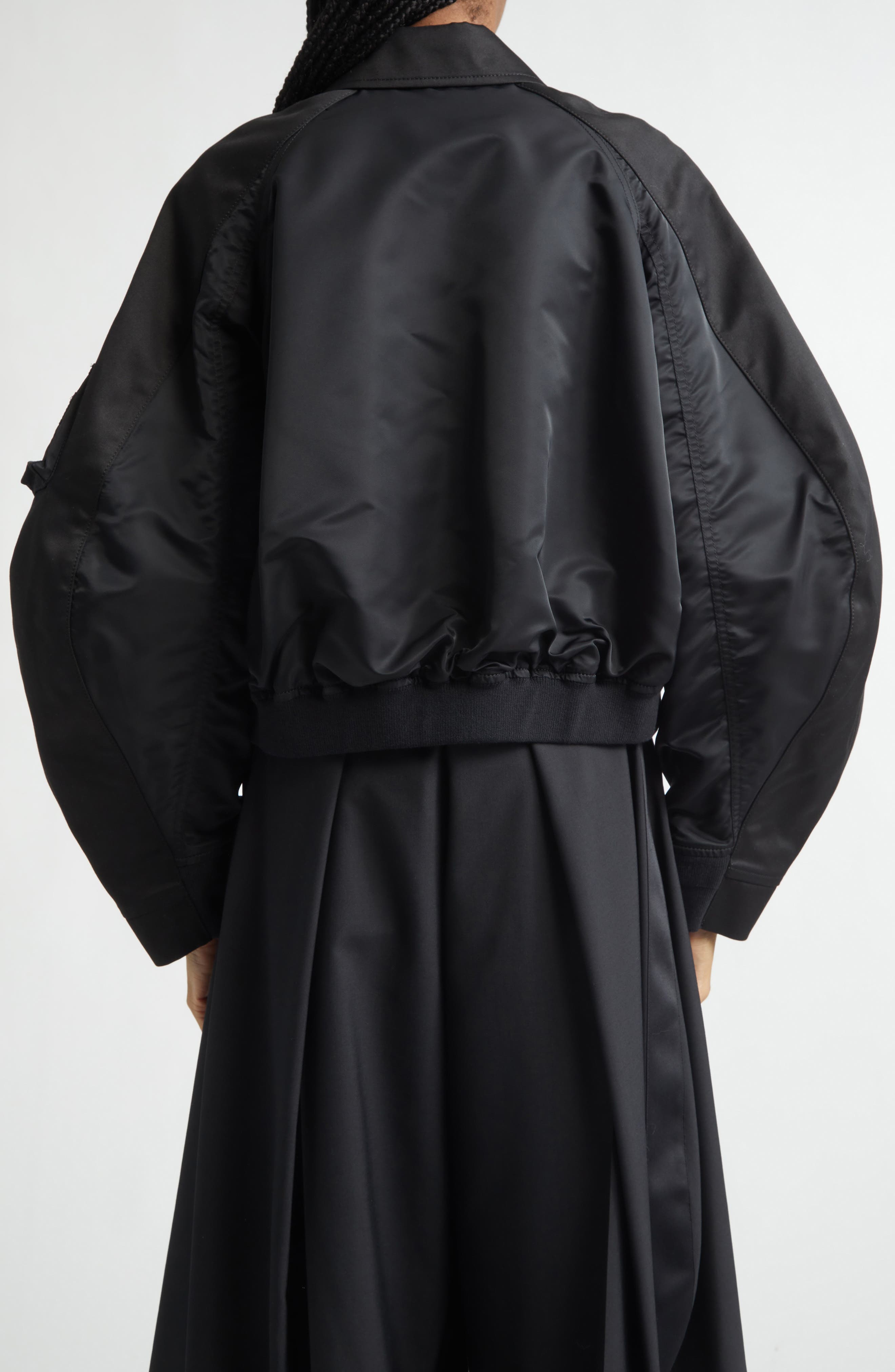 【新品未使用】sacai25aw cottonchino black size2 Cotton Chino x Nylon Twill Jacket (Women) | Nordstrom