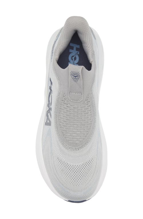 Hoka Skyward Laceless Recovery Sneaker In Gray