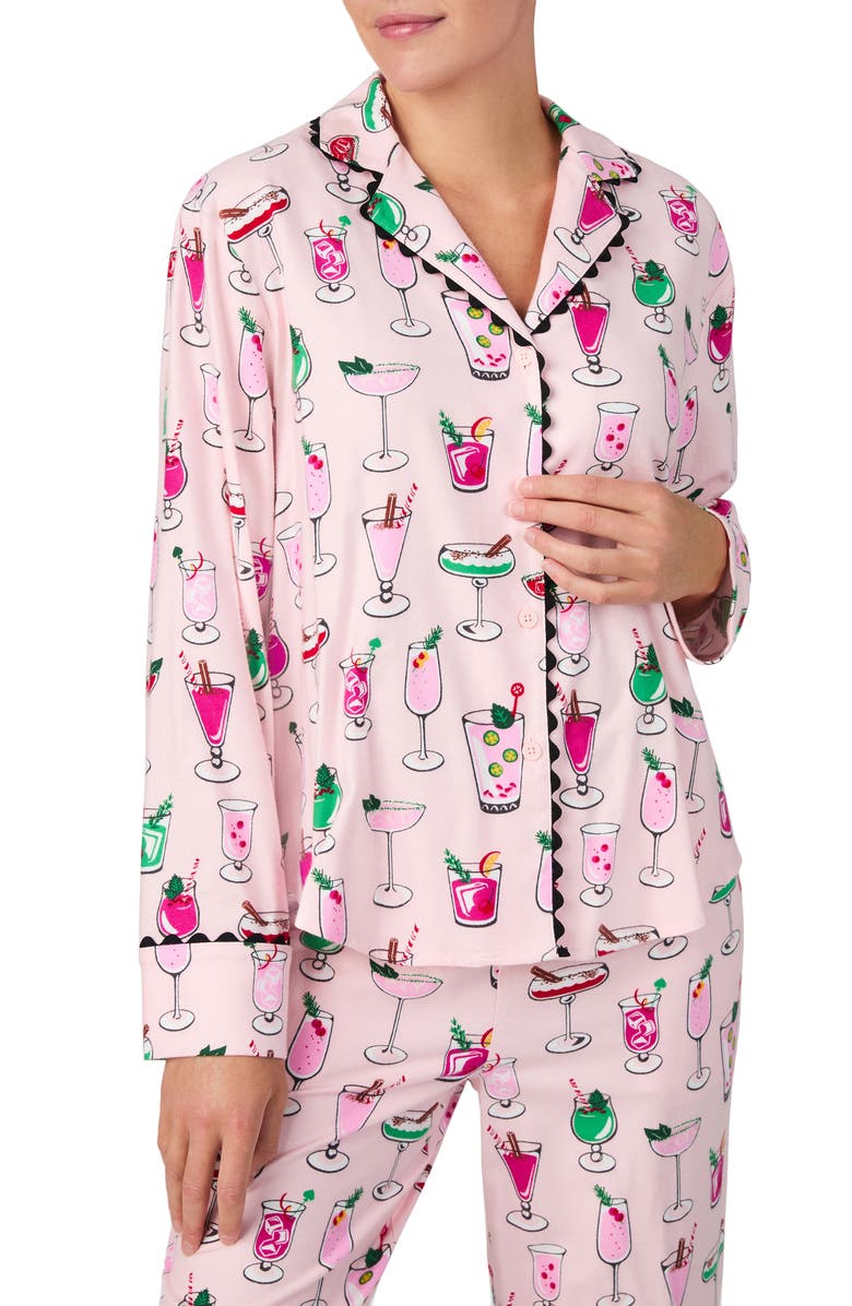 Kate Spade New York print pajamas, Alternate, color, 