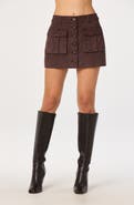 ASTR the Label Becky Faux Suede Miniskirt