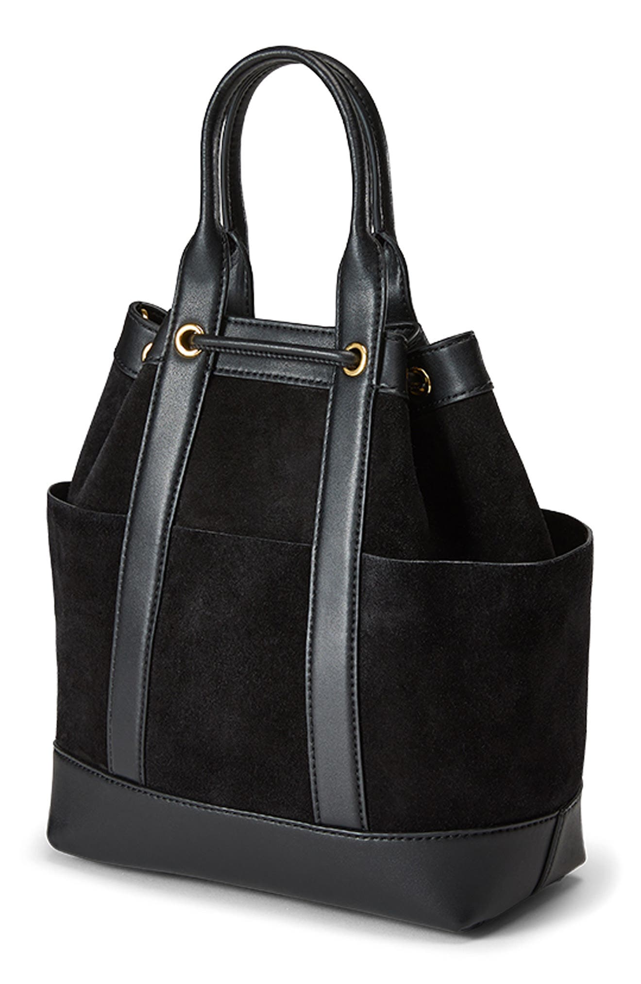 Veronica Beard Goody Suede & Leather Tote, Alternate, color, 