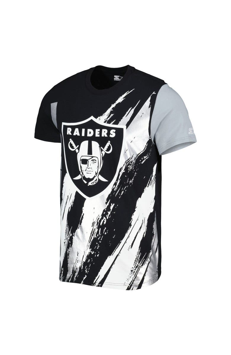 STARTER Men's Starter Black Las Vegas Raiders Extreme Defender T-Shirt, Alternate, color, Black
