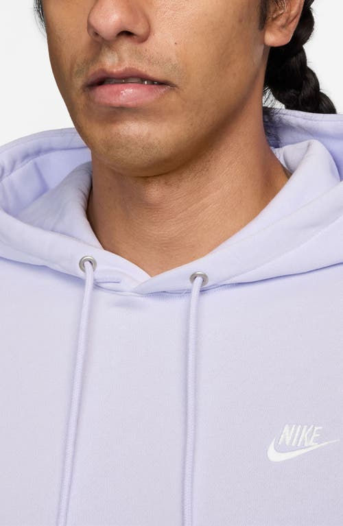 Nike Club Fleece Pullover Hoodie In Purple