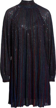 Missoni Sequin Stripe Long Sleeve Minidress