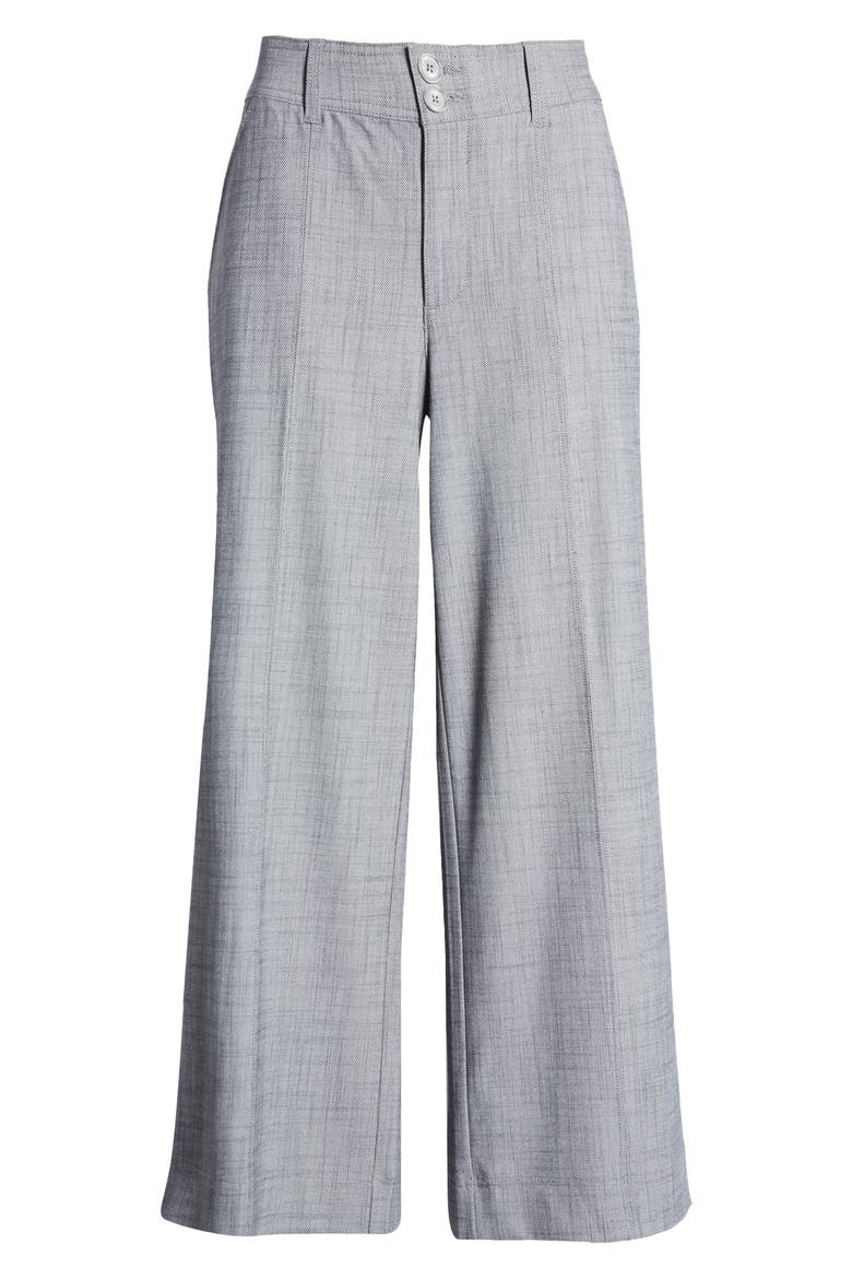 Skyrise Double Button Pants, Alternate, color, INDIGO