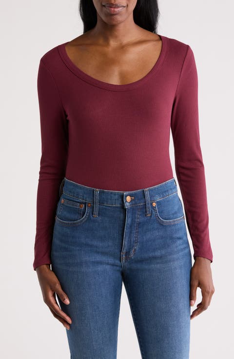 Jersey Rib Long Sleeve Top
