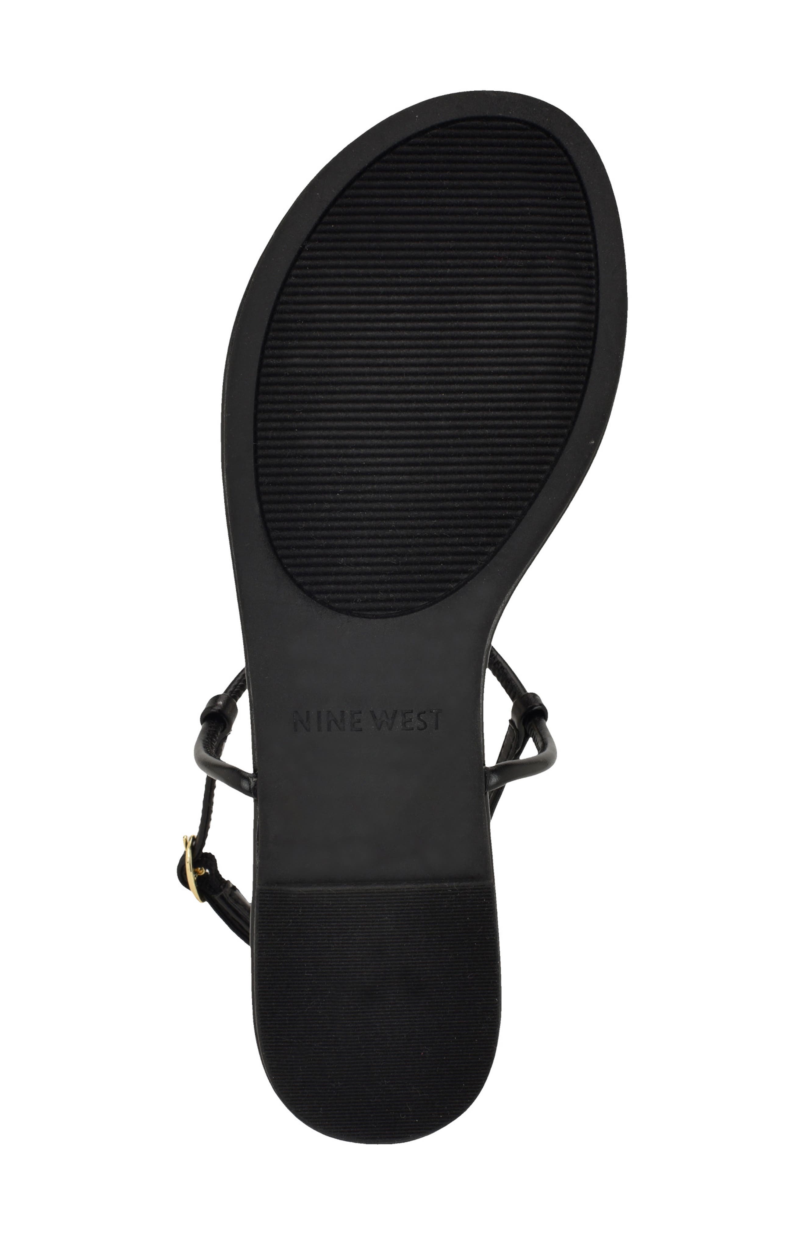 Nine West <p>Bello Slingback Thong Sandal (Women)</p>, Alternate, color, Black