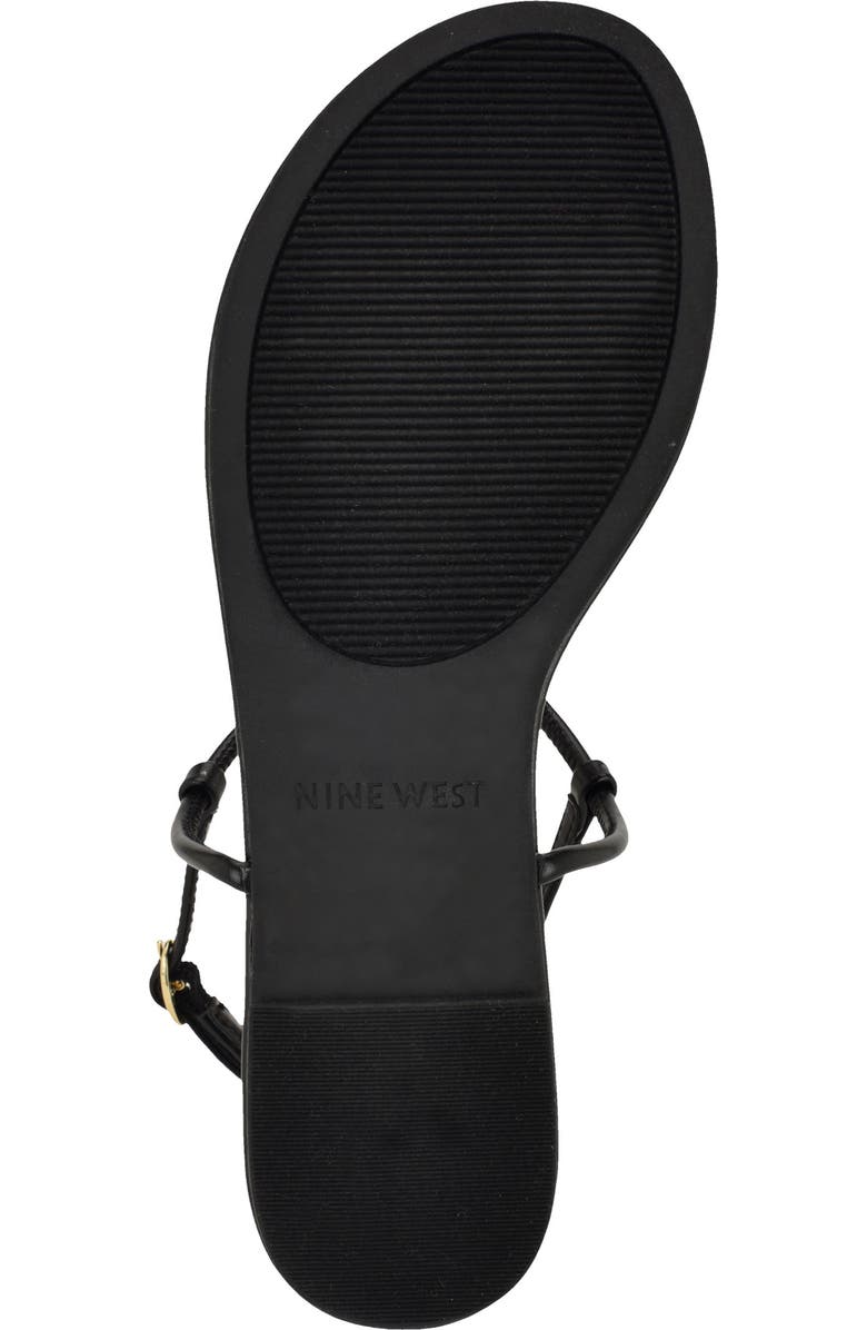 Nine West <p>Bello Slingback Thong Sandal (Women)</p>, Alternate, color, Black
