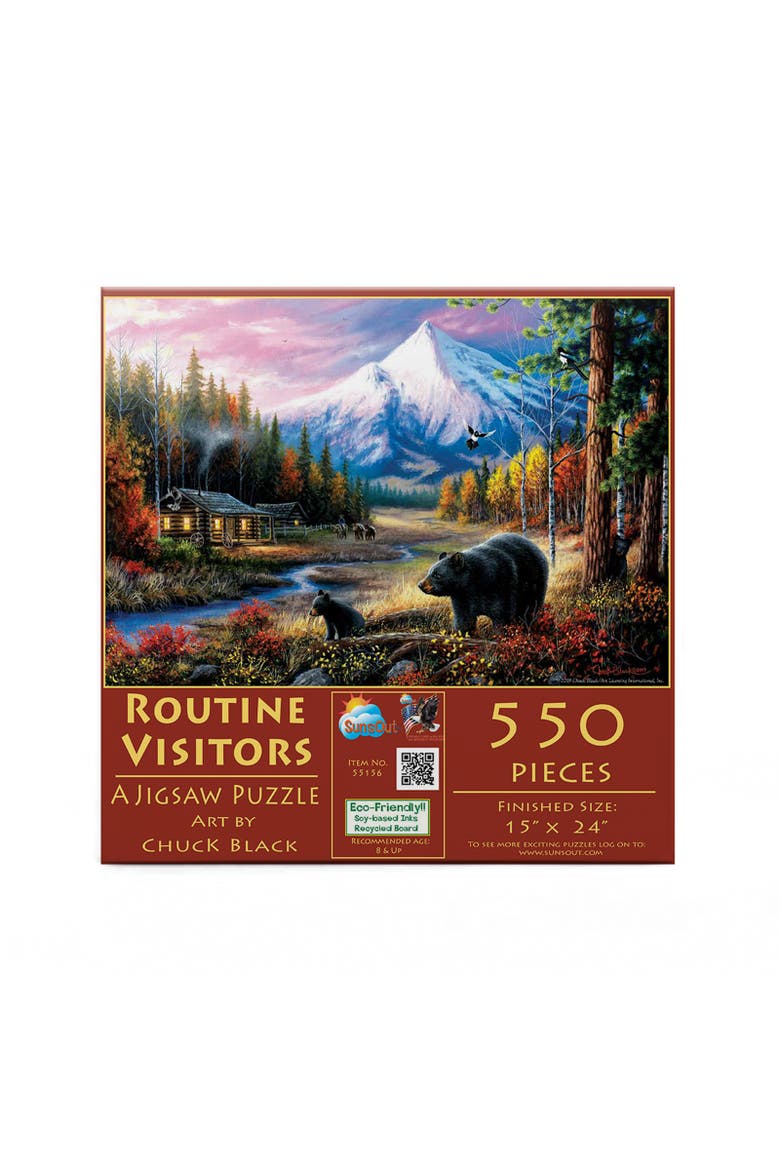 Routine Visitors 550 piece Jigsaw Puzzle for Adults, Alternate, color, Multicolor