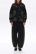 BIMBA Y LOLA Oversize Two-Tone Denim Jacket