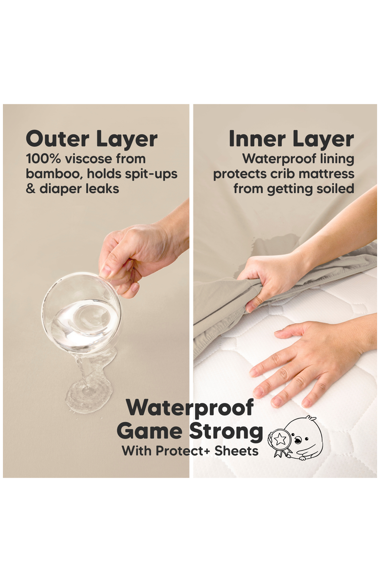 KeaBabies 2-Pack Isla [Protect+] Waterproof Crib Sheets, Alternate, color, Woodland