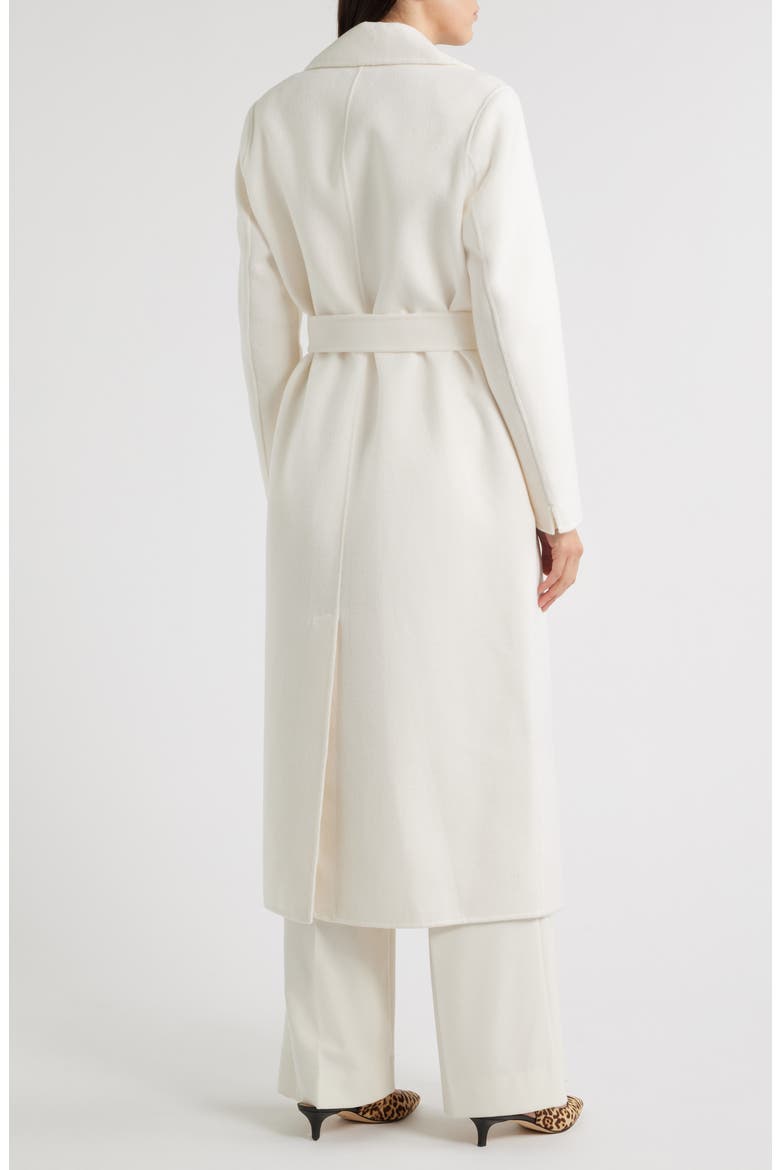 Dora Double Breasted Wool Blend Coat, Alternate, color, CREAM