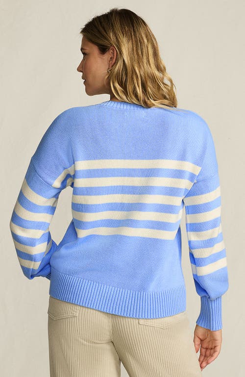 Lands' End Drifter Jersey Crewneck Sweater In Blue