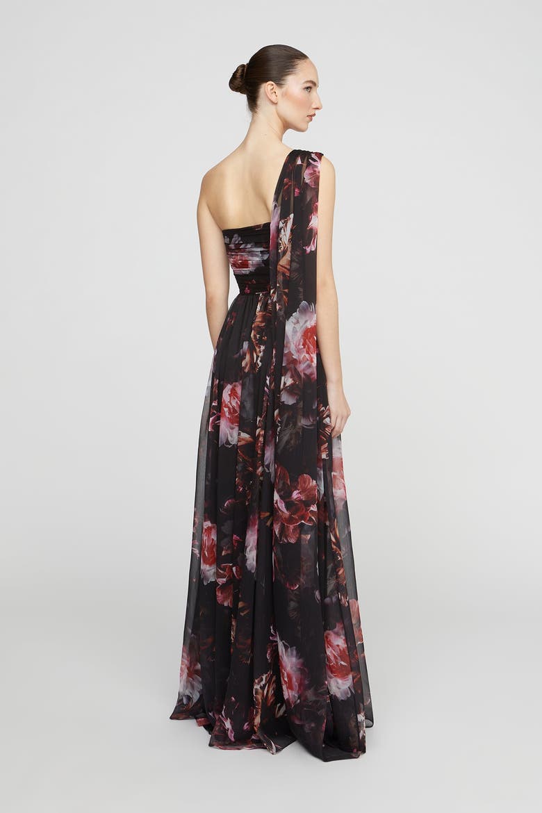 Lina Chiffon Gown, Alternate, color, Night Lotus