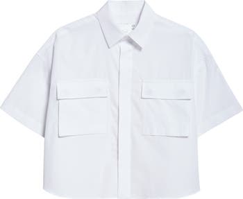 Sacai x Thomas Mason Cotton Poplin Shirt | Nordstrom