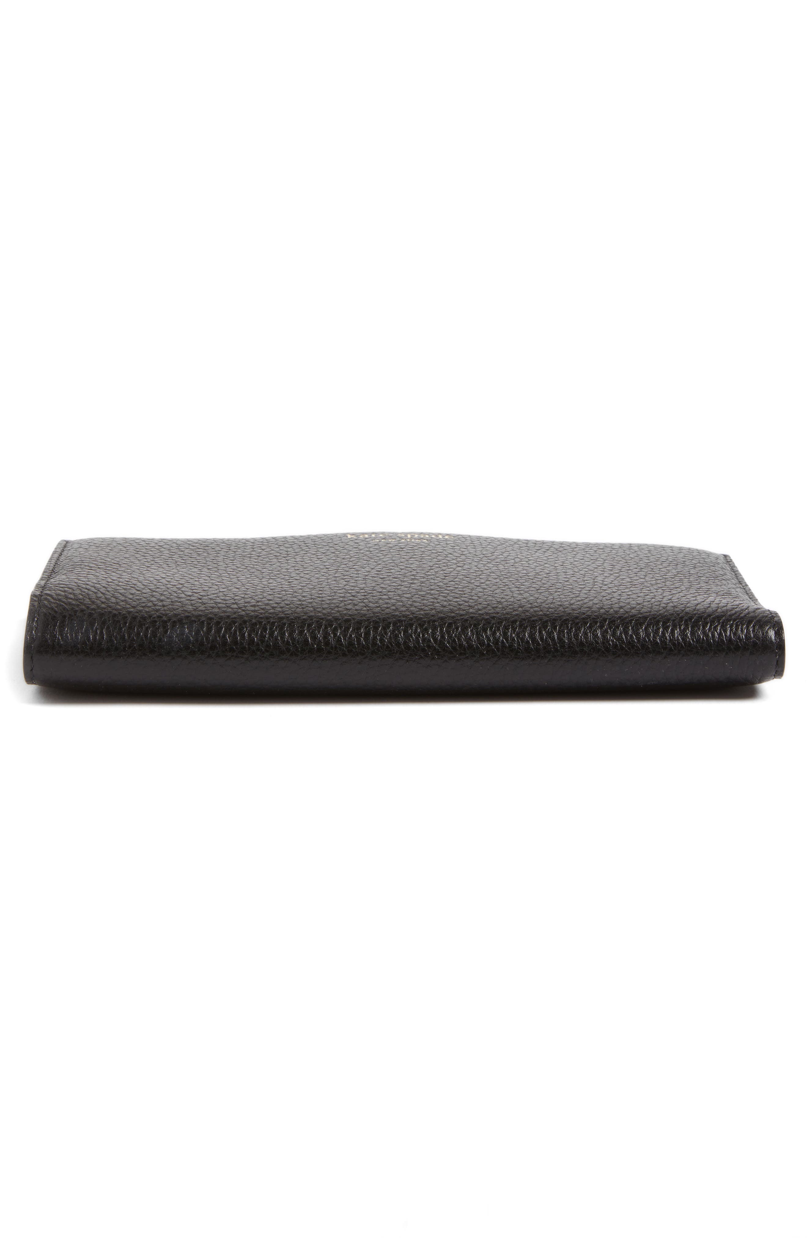 young lane - eliza leather wallet, Alternate, color, BLACK