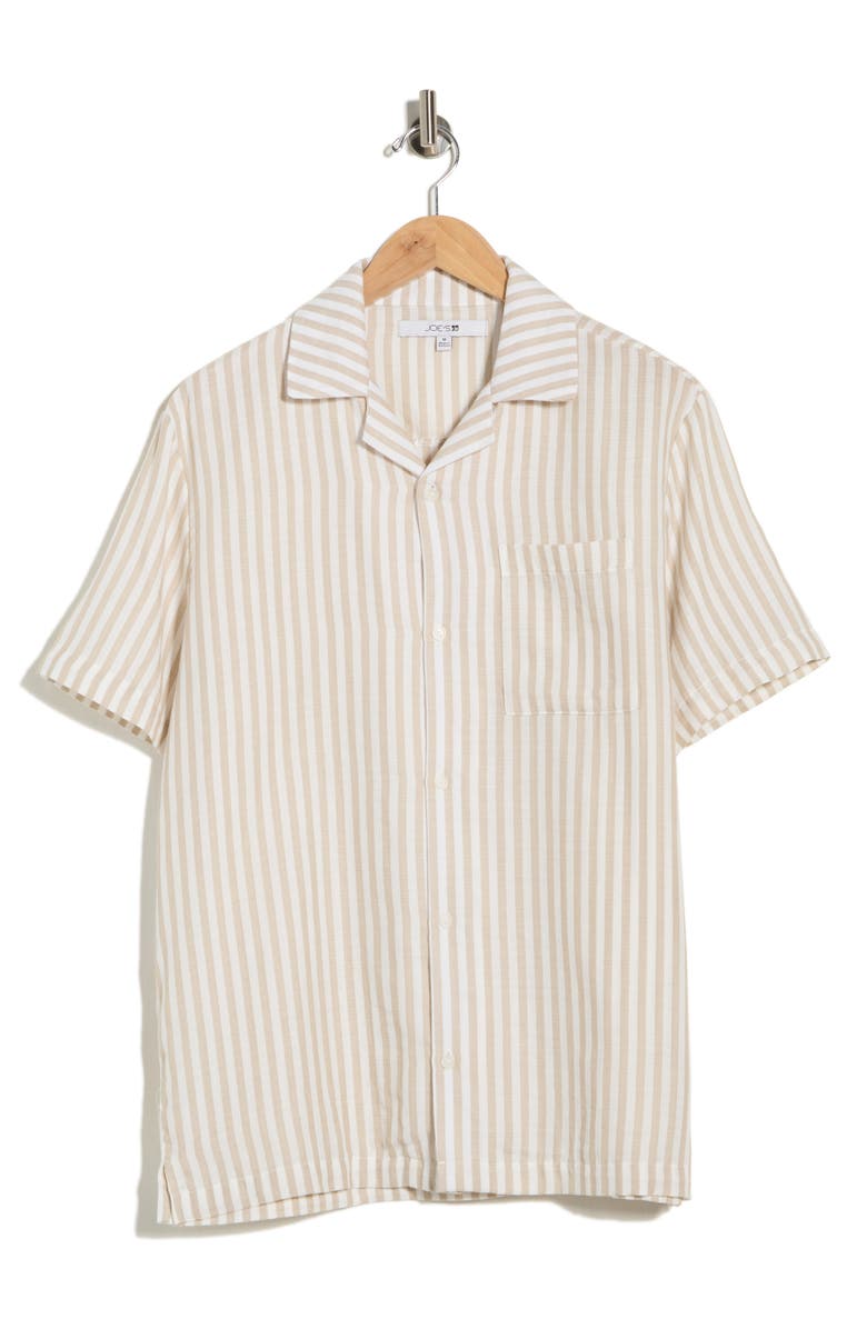 Joe's Striped Cotton Camp Shirt, Main, color,