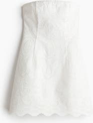 H&M Embroidered Bandeau Dress