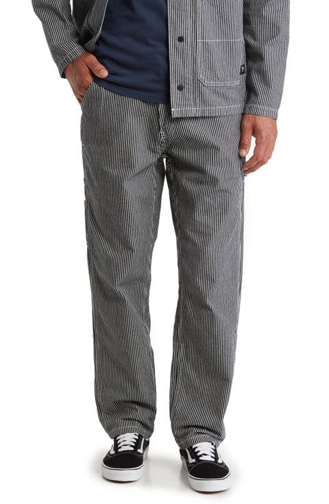 Drill Chore Stripe Relaxed Fit Tapered Pants