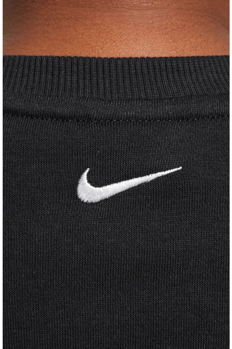 Kids' Sportswear Club Boxy Sweatshirt, Alternate, color, 010 BLACK/WHITE