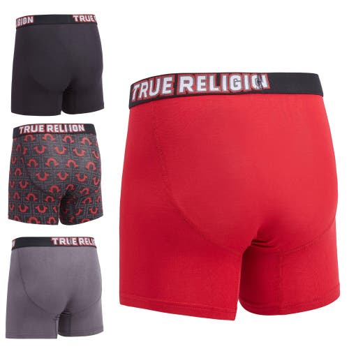True Religion Boxer Briefs Stretch Underwear Pack Of 4 In Multi