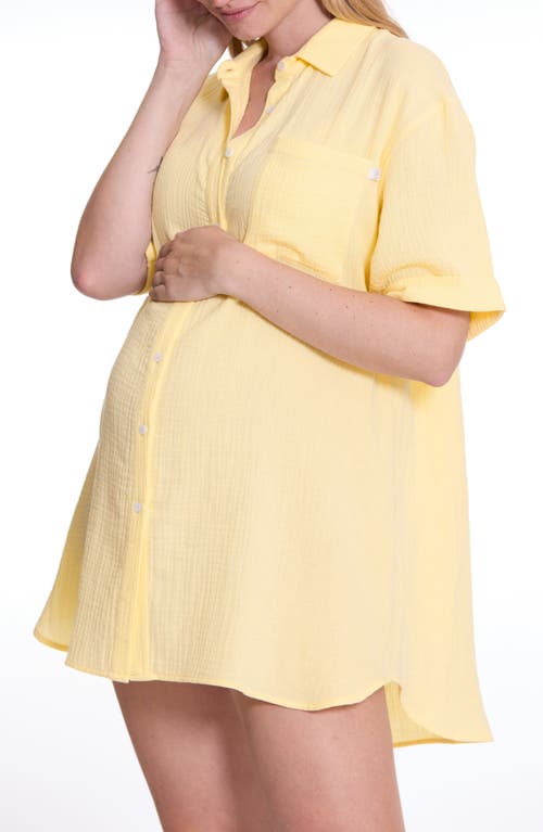 Cache Coeur Ice Cream Organic Cotton Gauze Maternity Sleep Shirt
