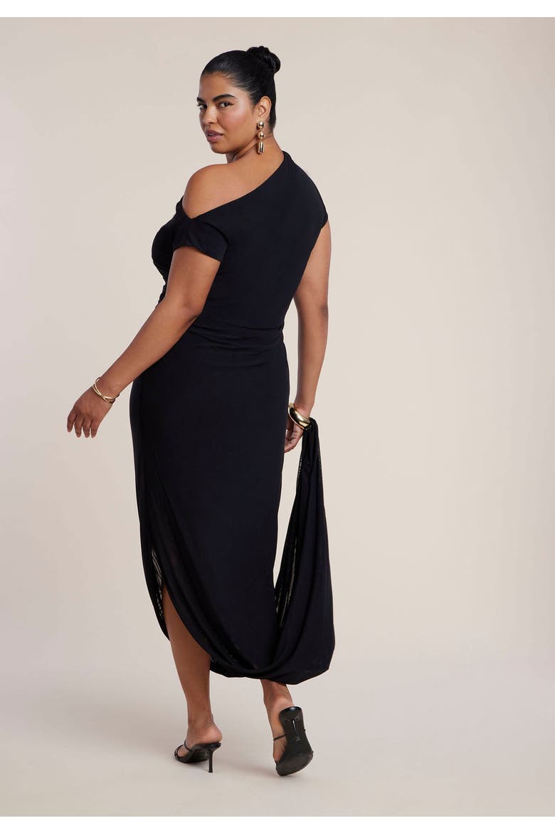 Embellished Stud Detail Maxi Dress, Alternate, color, BLACK ONYX