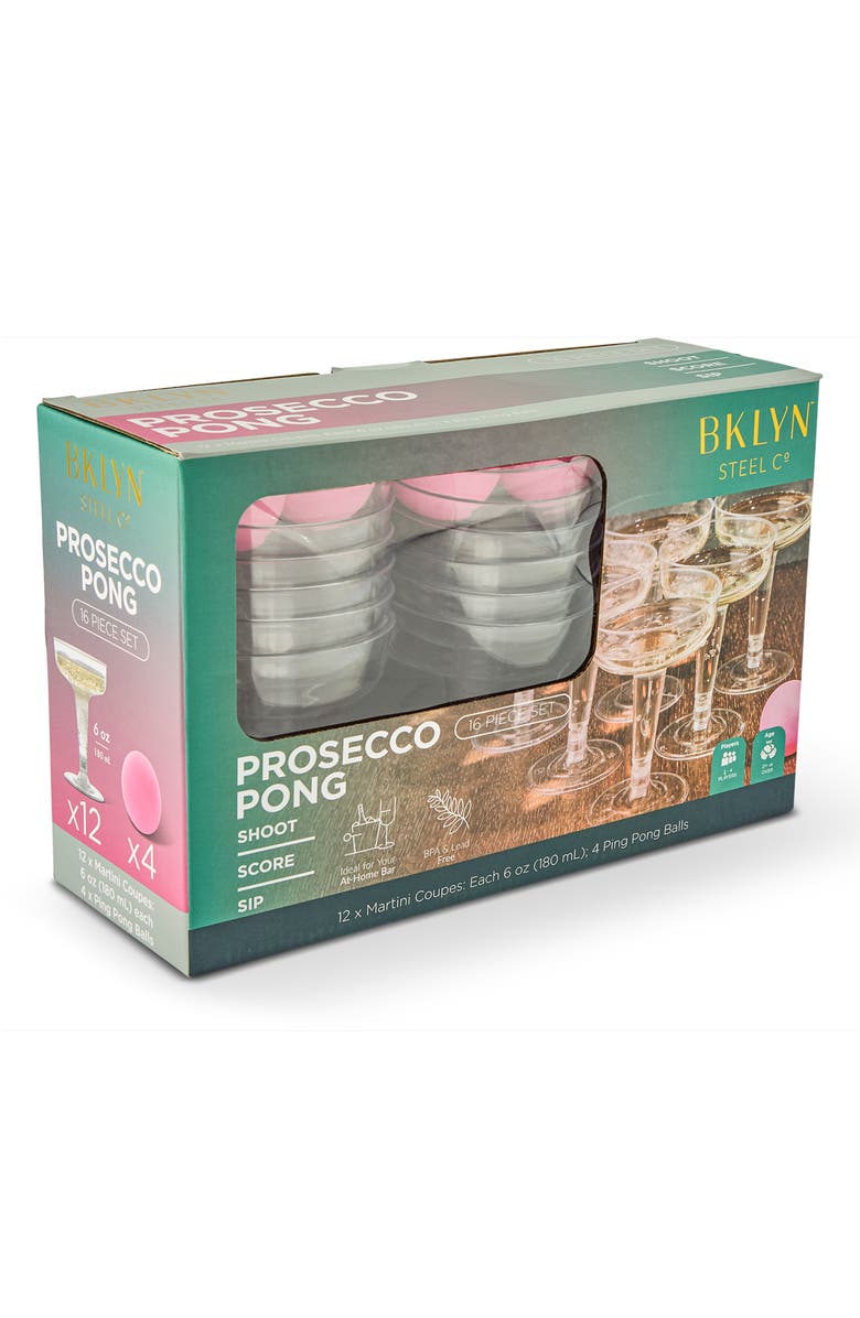 Core Home Prosecco Pong 16-Piece Game Set, Alternate, color, Multi