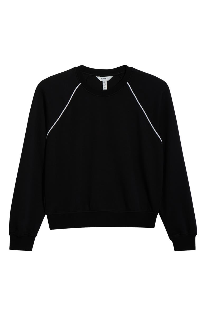 SPANX<sup>®</sup> Airpique Sweatshirt, Alternate, color, Very Black
