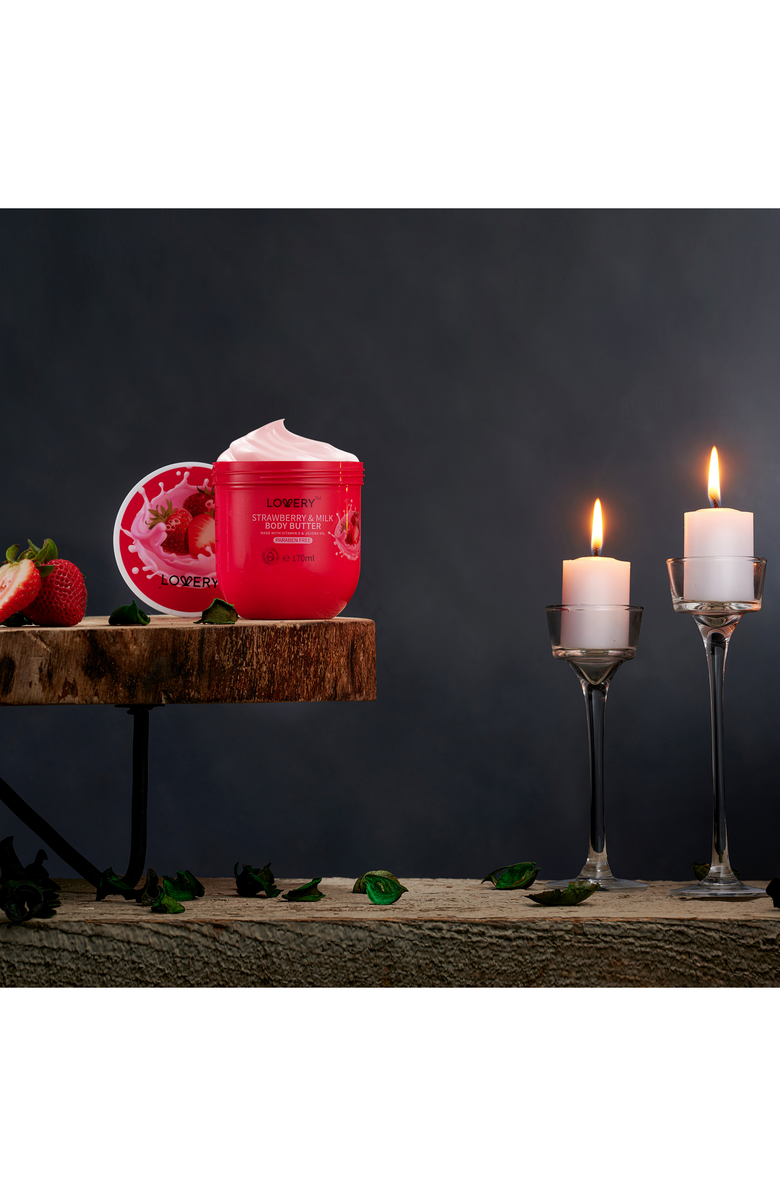 Lovery Ultra-Hydrating Shea Butter Body Cream, Alternate, color, Strawberry Milk