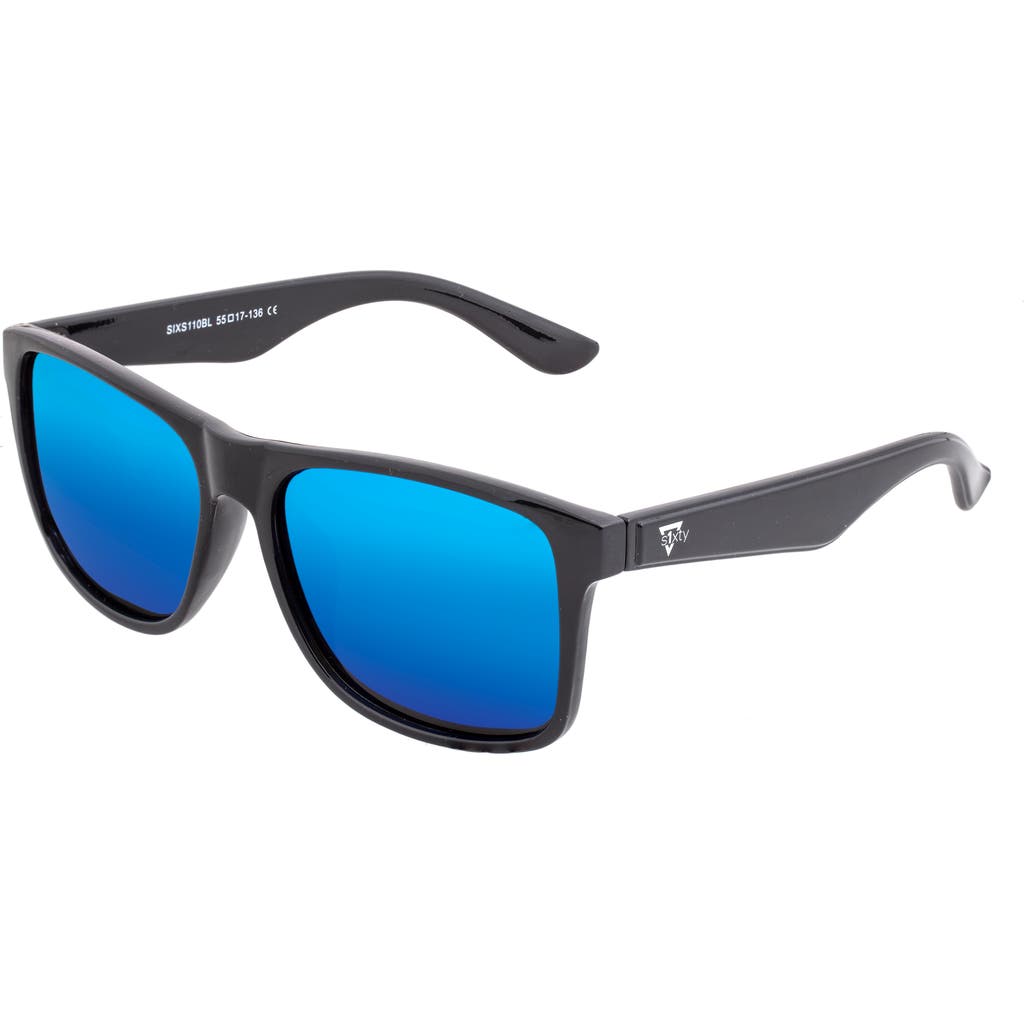 Sixty One Solaro Polarized Sunglasses In Black/blue