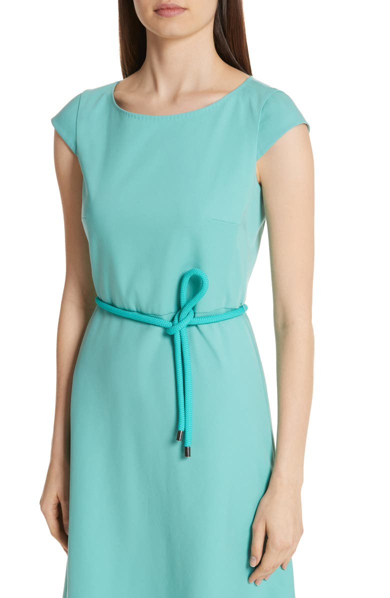 Max Mara Opunzia Belted Midi Dress, Alternate, color, 