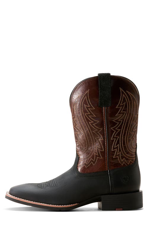 Ariat Sport Big Country Wide Square Toe Cowboy Boot In Animal Print