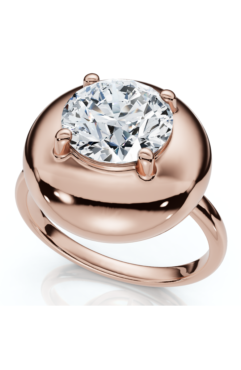 Bliss Diamond 1Ct Diamond Bezel Stackable Button Engagement Ring 14k Gold or Pt Lab Grown, Main, color,