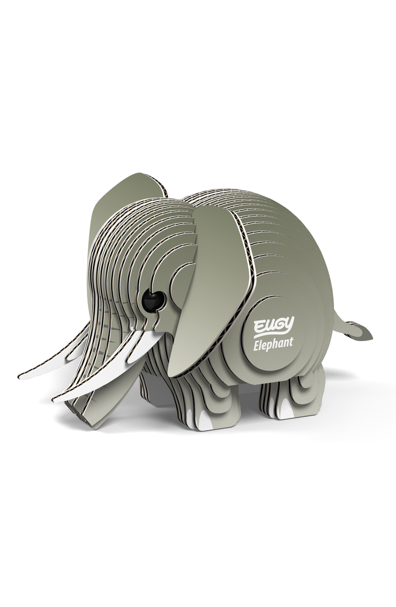 Eugy Puzzles Elephant 3D Puzzle, Alternate, color, NO COLOR