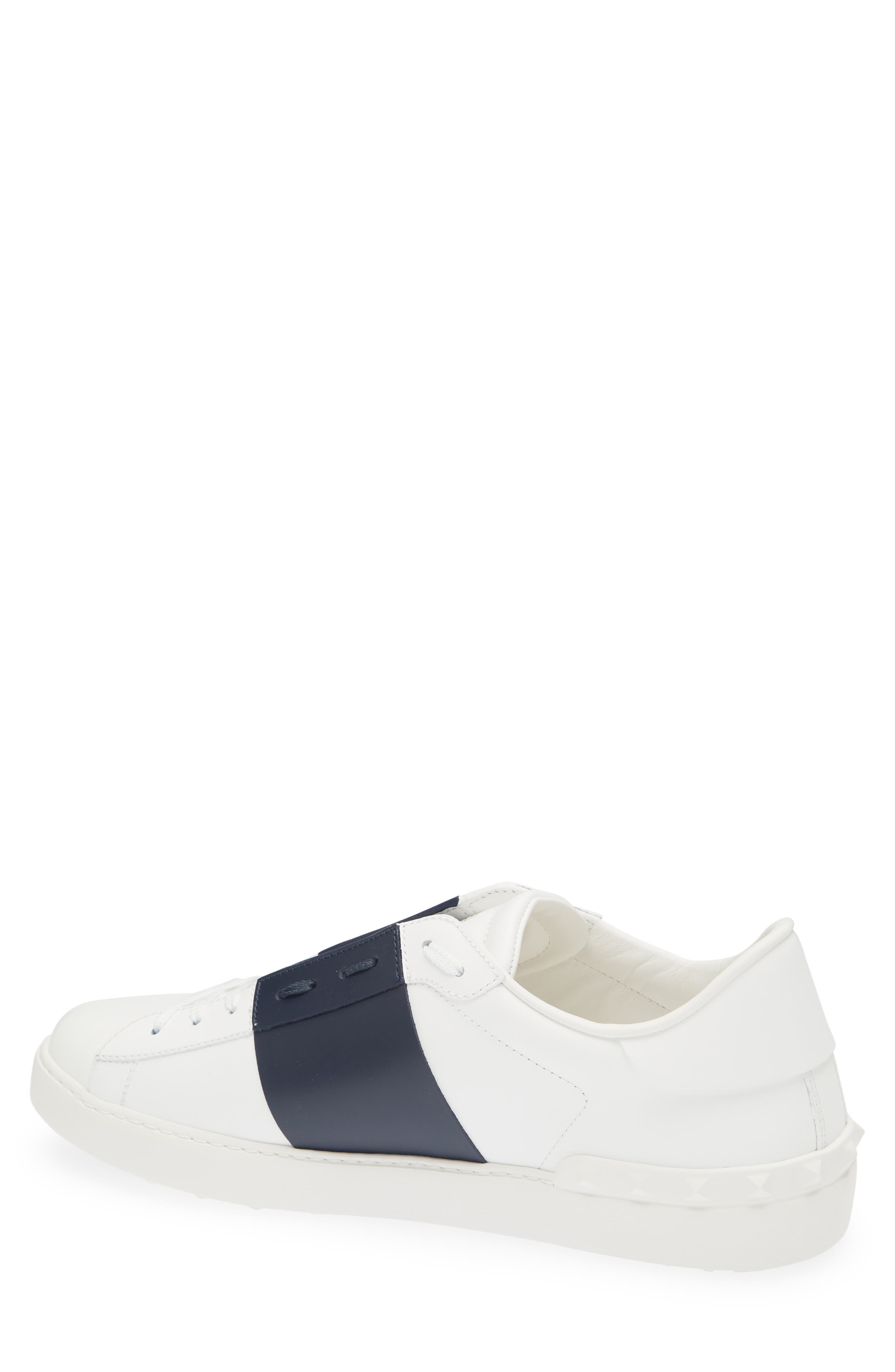 Valentino Garavani Open Sneaker, Alternate, color, White/ Blue