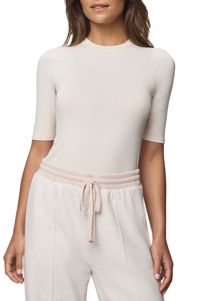 Fitted T-Shirt, Main, color, PALE OAK HEATHER