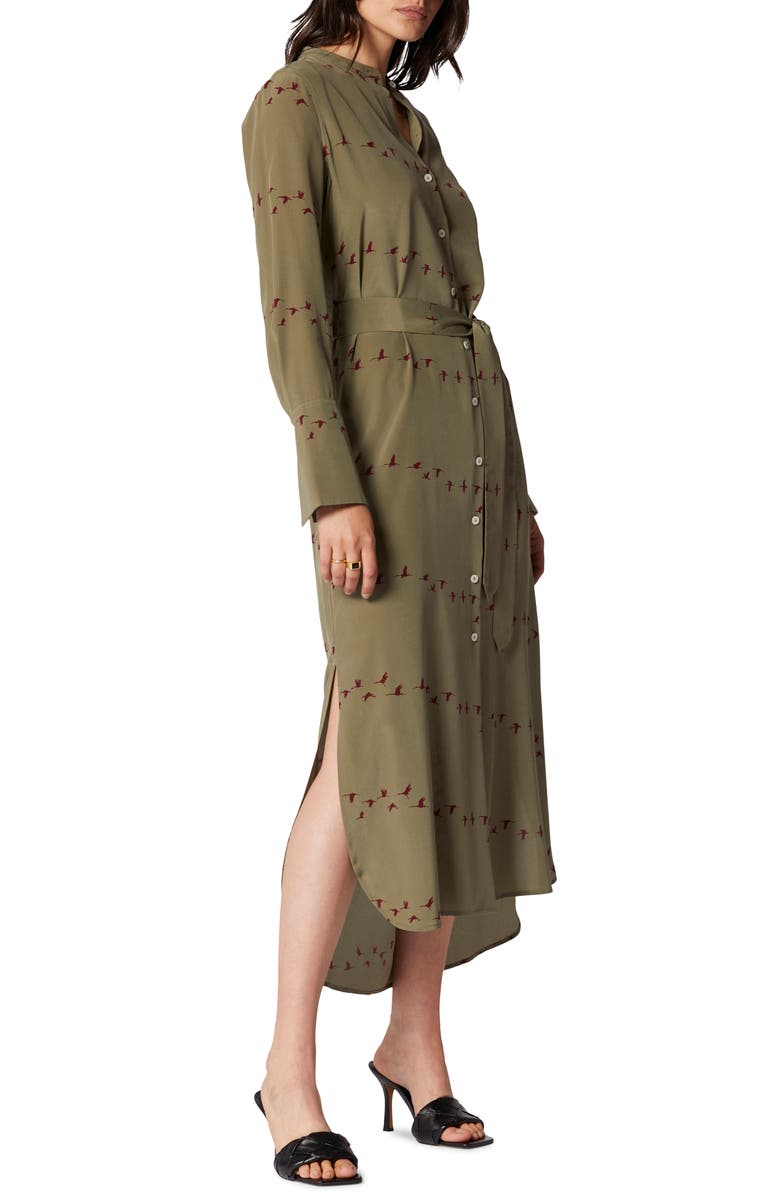 Equipment Connell Long Sleeve Silk Shirtdress, Alternate, color,